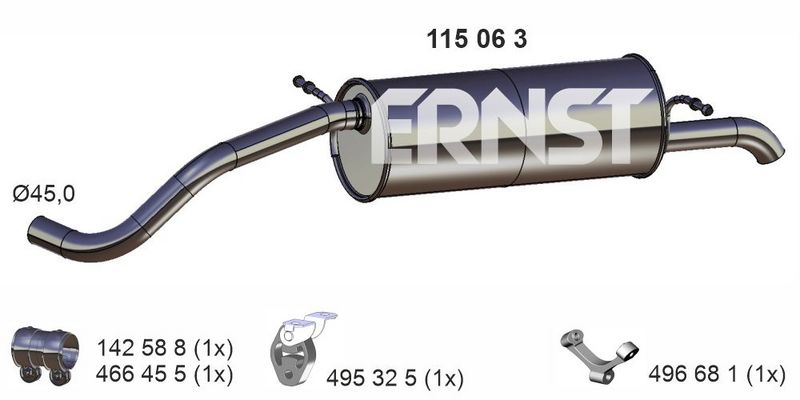 Toba esapament finala ERNST 115056