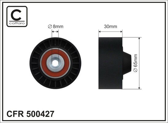 Відвідний/напрямний ролик, поліклиновий ремінь, Caffaro 500427