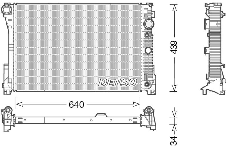 DENSO hűtő, motorhűtés DRM17048