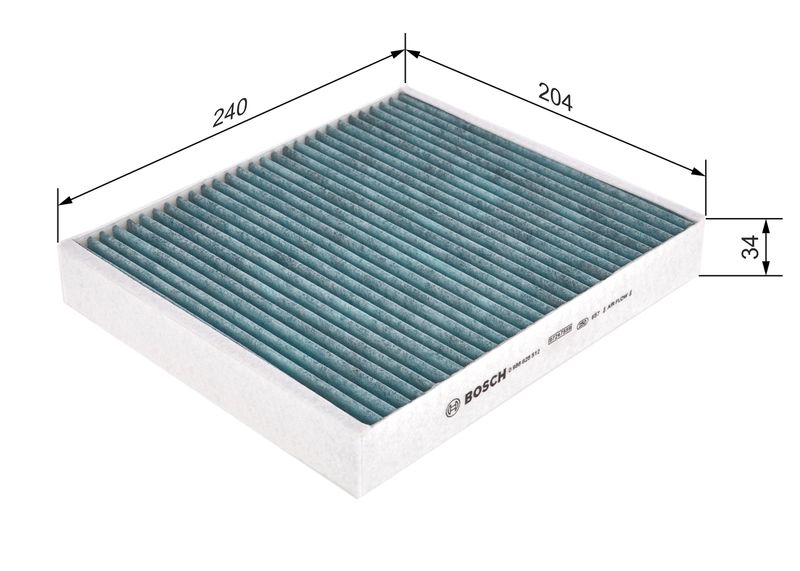 BOSCH 0 986 628 512 Filter, cabin air