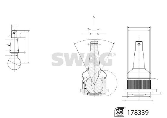 SWAG 33 10 4477 Ball Joint