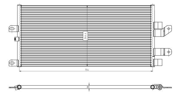 NRF 350389 Condenser, air conditioning