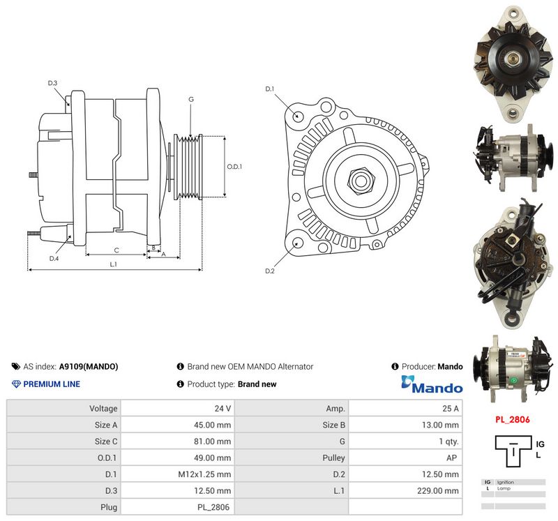 This part match OEM code: ME017550