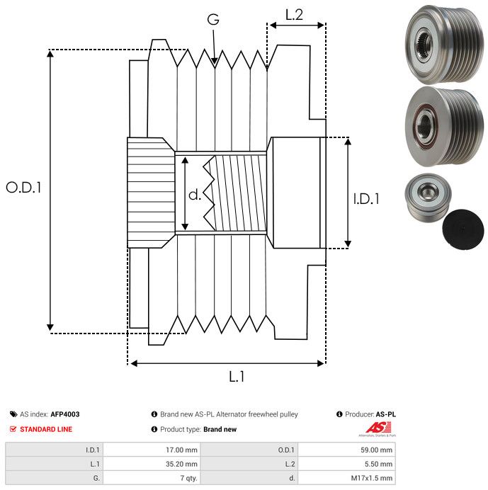 Generaatori vabakäik, AS-PL AFP4003
