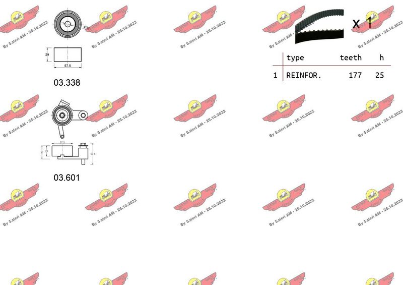 AUTOKIT 04.5463 Timing Belt Kit