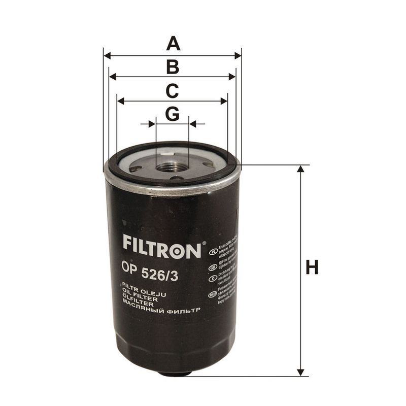 Õlifilter, FILTRON OP 526, 3
