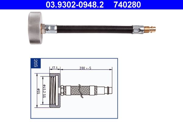 ATE Ontluchtingsaansluiting 03.9302-0948.2