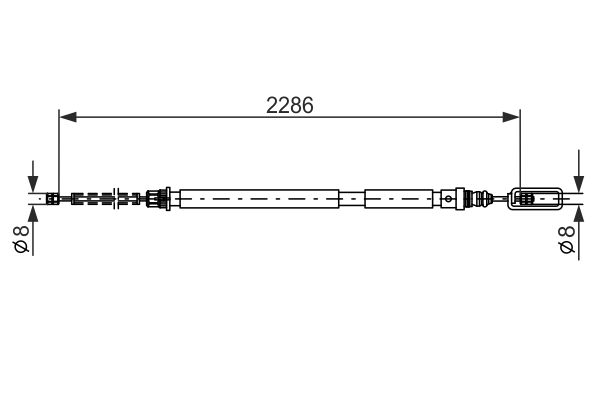 Bosch Cable Pull, parking brake 1 987 477 569 (1987477569)