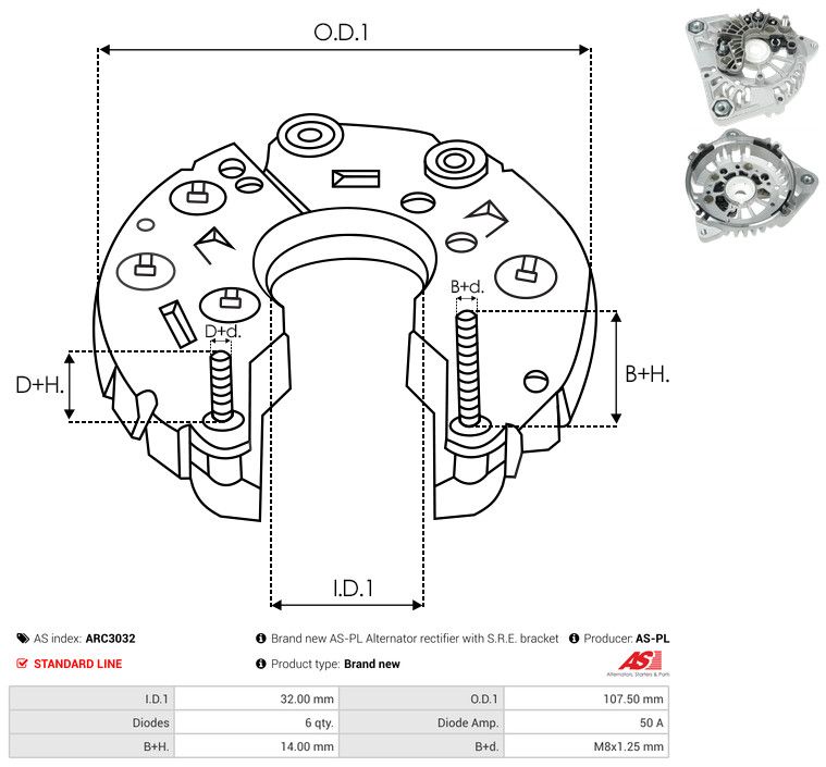 Kaitsekate, generaator, AS-PL ARC3032