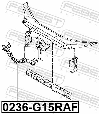 Передня обшивка, Febest 0236G15RAF