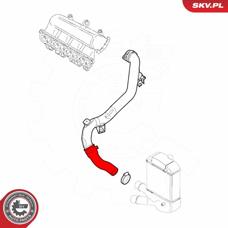 ESEN SKV 43SKV188 Charge Air Hose