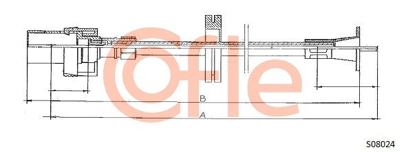 Трос привода спідометра, Cofle S08024