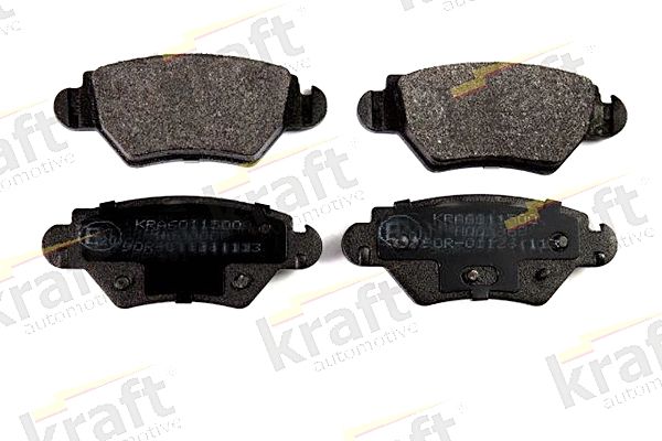 KRAFT Automotive 6011500 Stabdžių trinkelių rinkinys, diskinis stabdys