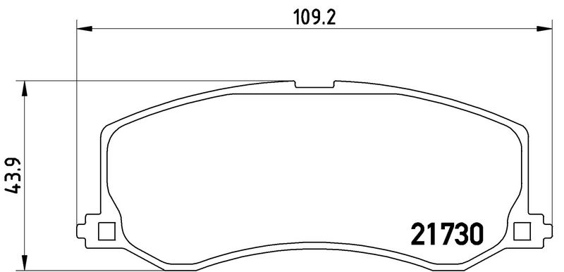 BREMBO P79004 Brake Pad Set, disc brake