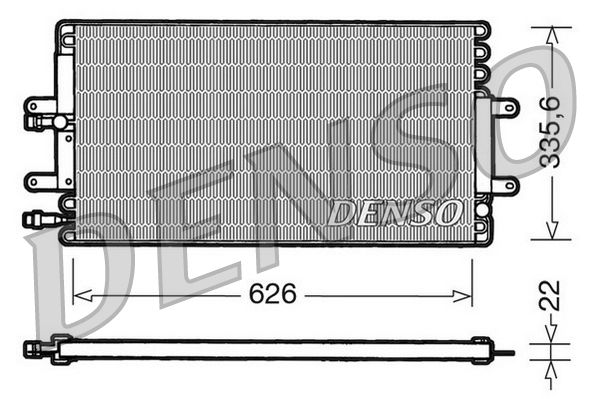 DENSO kondenzátor, klíma DCN23001