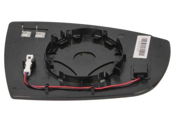 Zijspiegel glas Links (asferisch, met verwarming, assistent rijstrookverandering) past: FORD C-MAX II, GALAXY MK2, GRAND C-MAX, S-MAX WA6 05.06-12.19