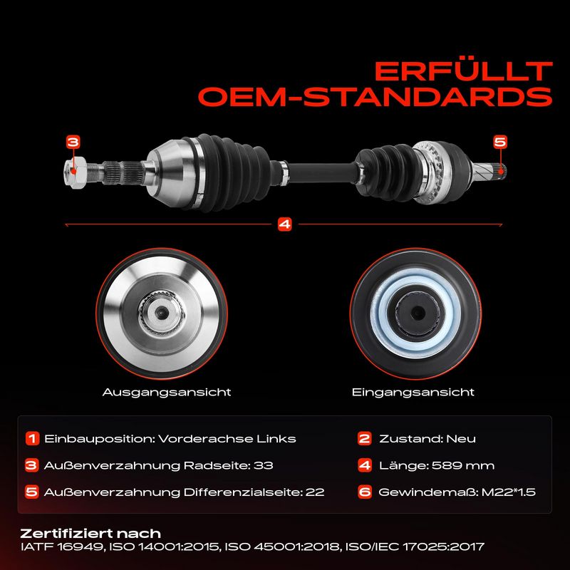 Frankberg 5481FB0010298 Drive Shaft