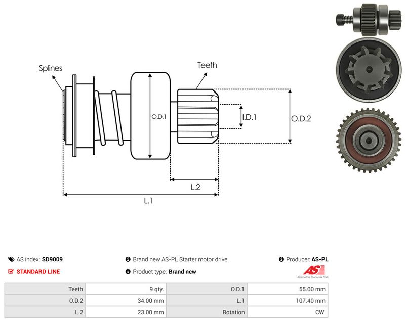 Vabajooks, starter, AS-PL SD9009