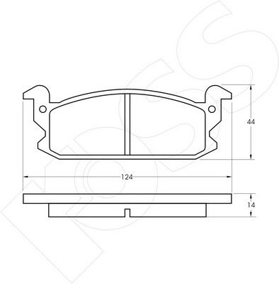 1-GNC R-280 - Brake Pad Set, disc brake