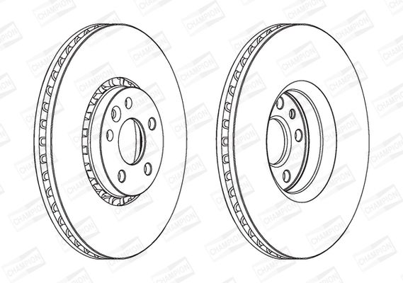 Гальмівний диск, Champion 562672CH-1