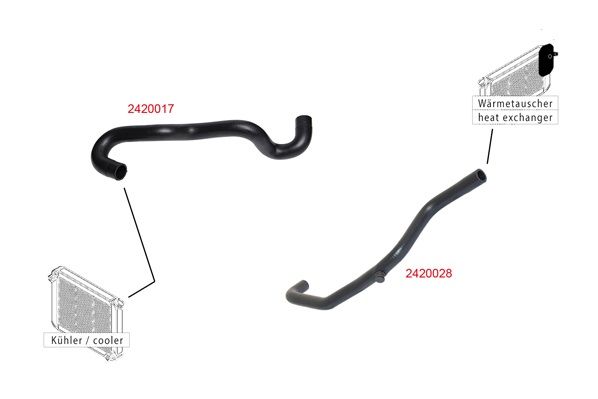 METZGER AUTOTEILE 2420028 Radiator Hose