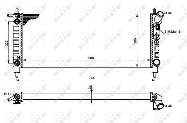 NRF 50242 Radiator, engine cooling