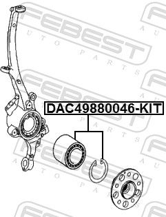 FEBEST DAC49880046-KIT Wheel Bearing Kit