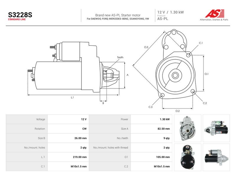 This part match OEM code: 51513401