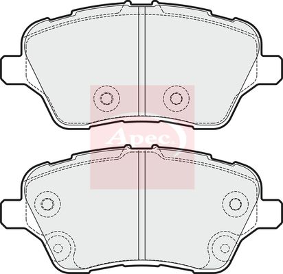 APEC Brake Pad Set, disc brake PAD1905