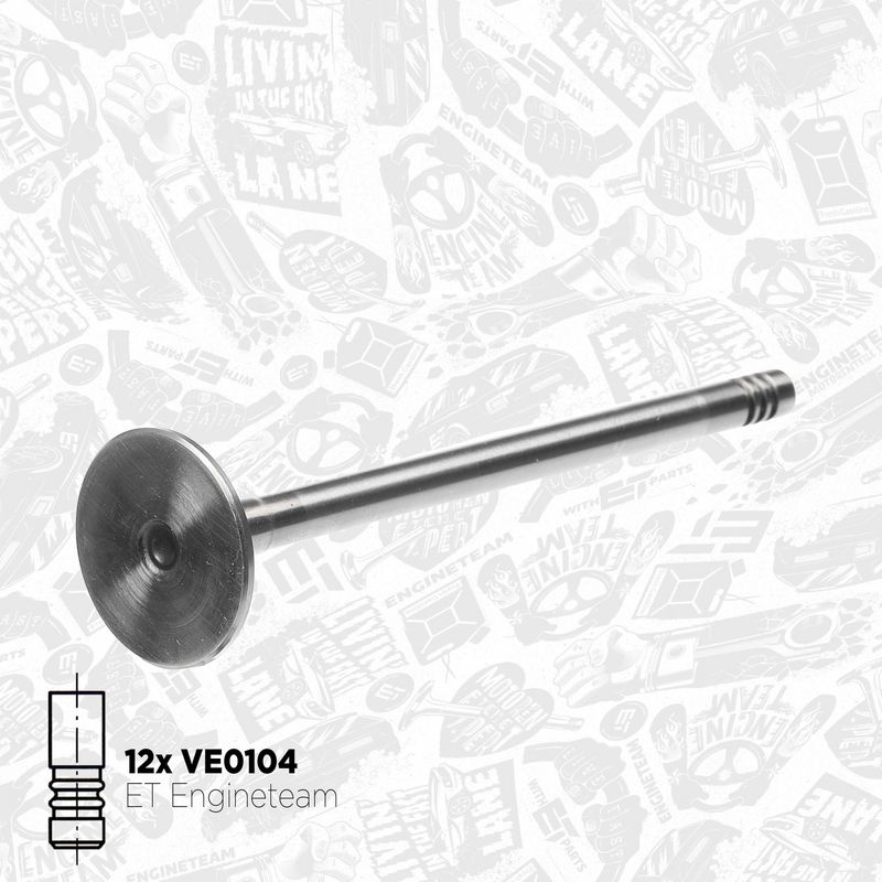 Product Image - Kleppenset, in-/uitlaatklep - VS0028 - ET ENGINETEAM