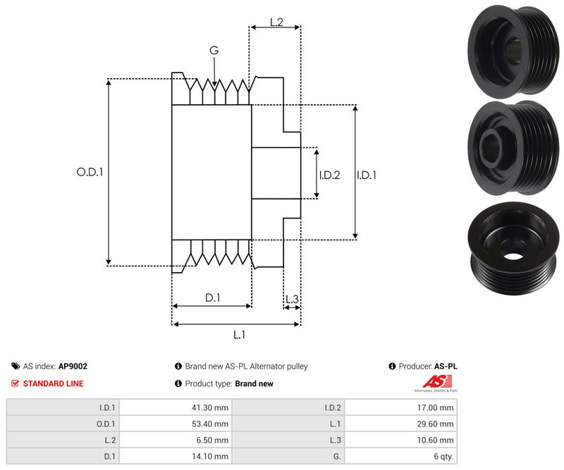 Rihmaratas, generaator, AS-PL AP9002