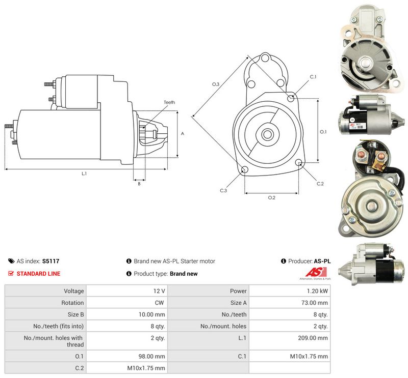 Starter, AS-PL S5117