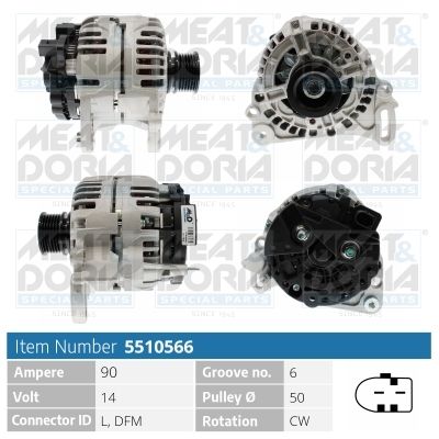 MEAT & DORIA Dynamo / Alternator 5510566