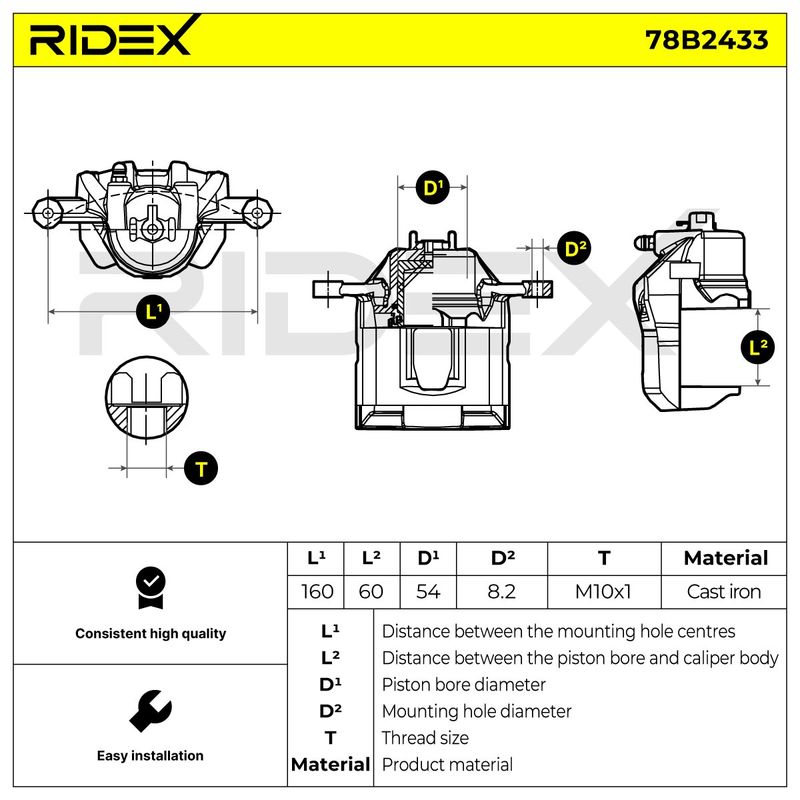 спирачен апарат RIDEX