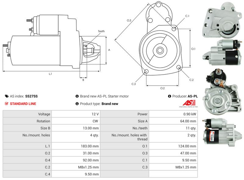 AS-PL S5275S Starter