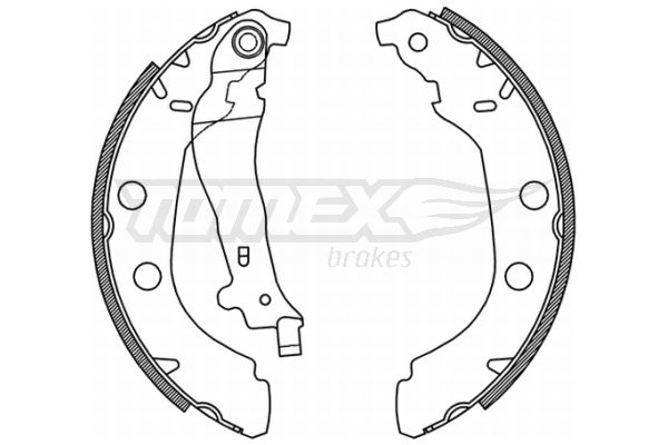 TOMEX Brakes fékpofakészlet TX 21-15