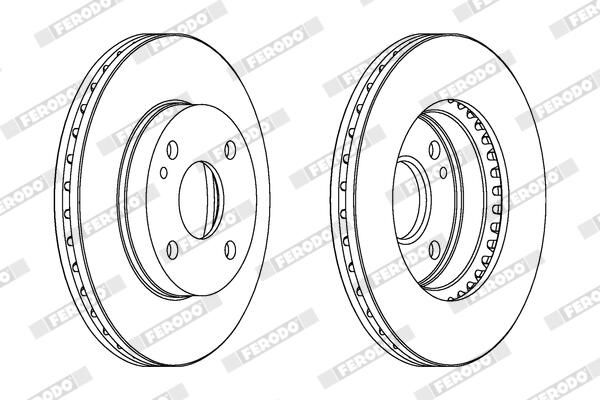 FERODO DDF393C Brake Disc