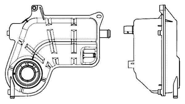 Розширювальний бачок, охолоджувальна рідина, Mahle CRT25000S