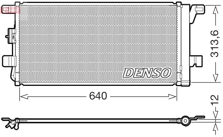 DENSO kondenzátor, klíma DCN02049