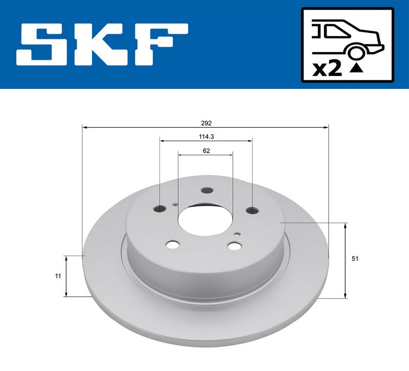 спирачен диск SKF