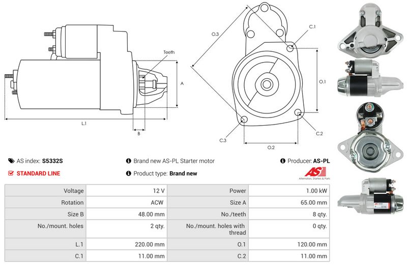 AS-PL S5332S Starter