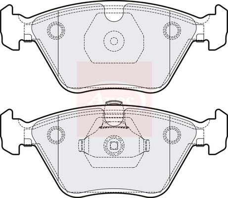 APEC Brake Pad Set, disc brake PAD1225