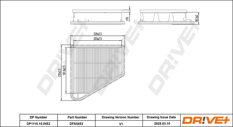 Filtru aer DP1110.10.0452 Dr!ve+
