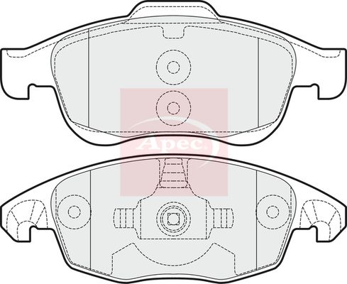 APEC Brake Pad Set, disc brake PAD1525
