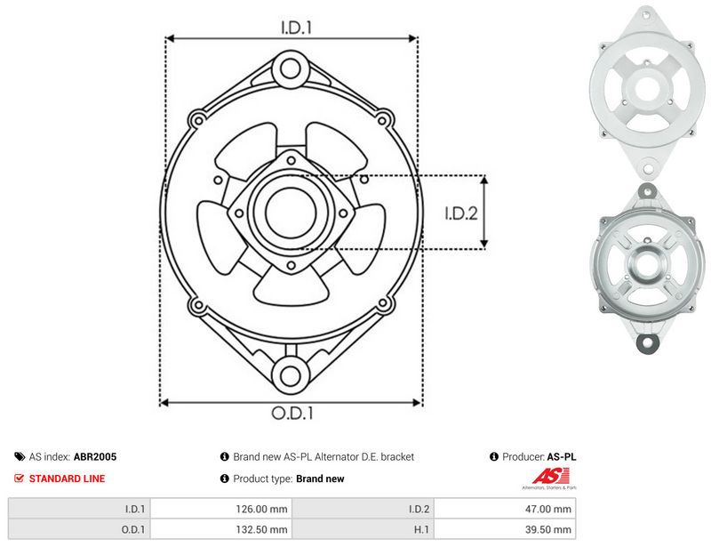 AS-PL ABR2005 Protective Cap, alternator