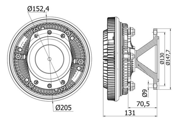 Product Image - Koppeling, radiateurventilator - CFC42000S - MAHLE