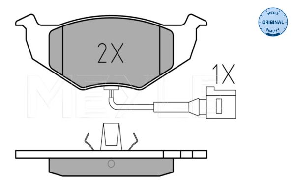 MEYLE 025 218 6817/W Brake Pad Set, disc brake
