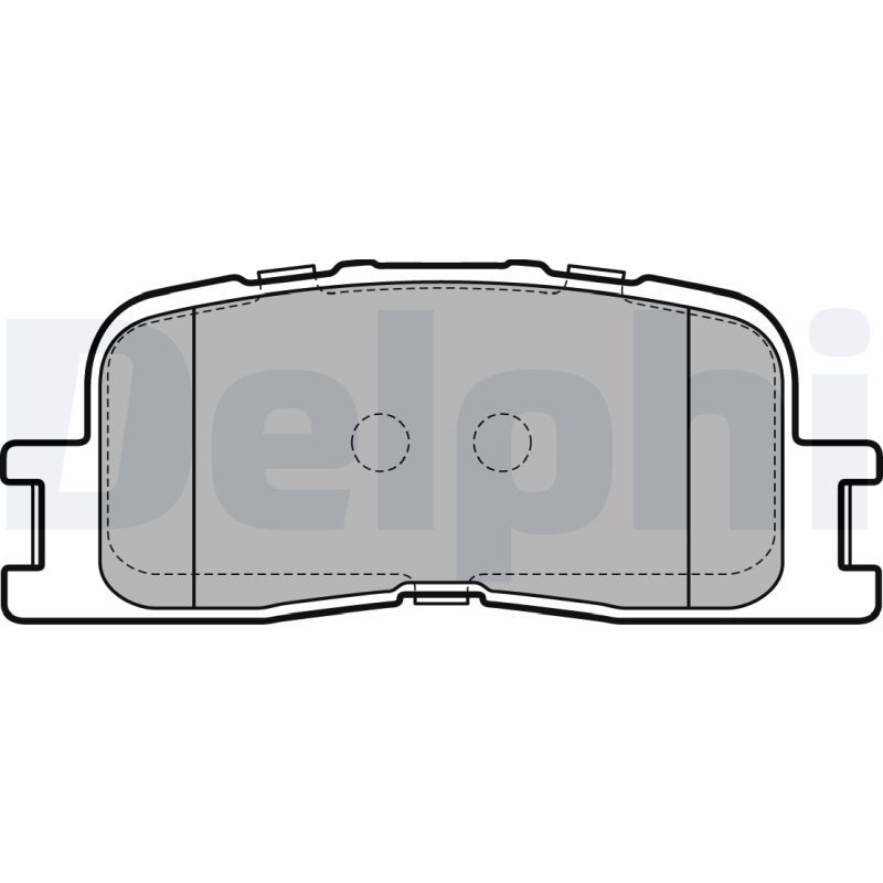 Комплект гальмівних накладок, дискове гальмо, Delphi LP2703