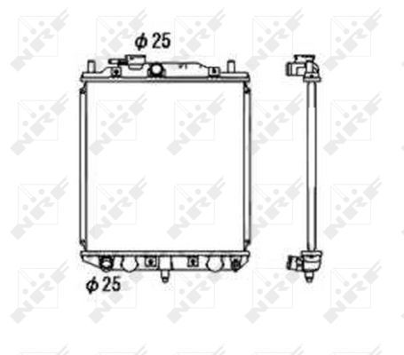 NRF 53673 Radiator, engine cooling