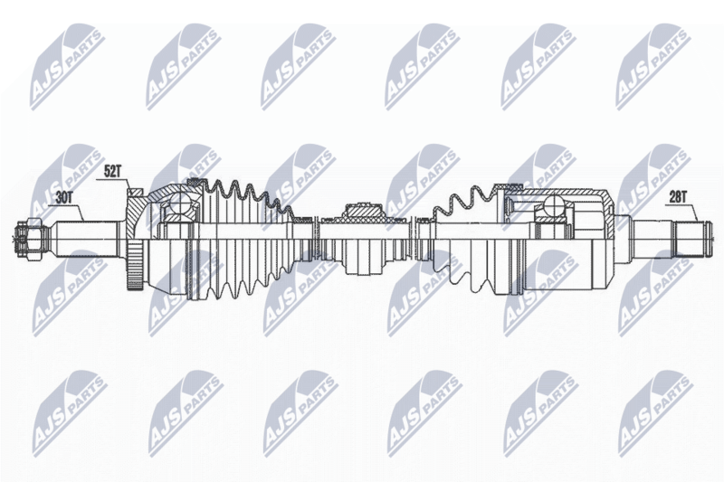 NTY hajtótengely NPW-HY-595